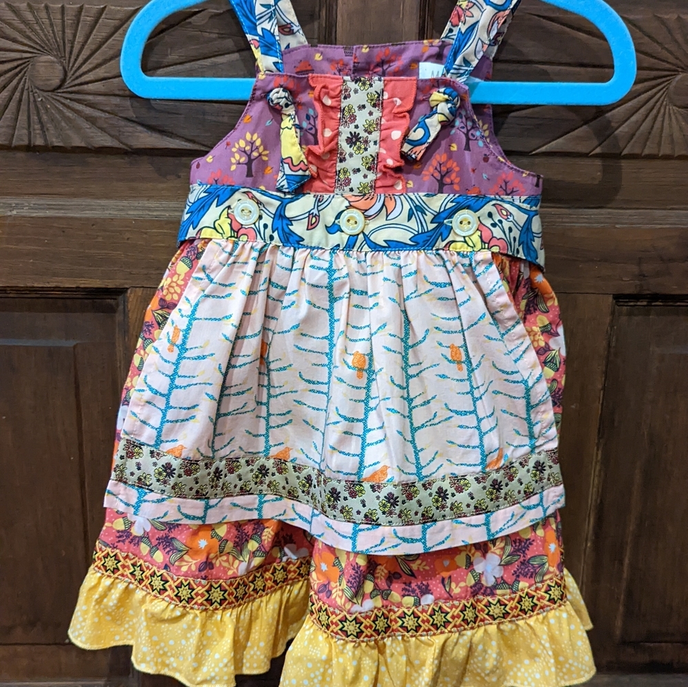 Matilda Jane, Kira Knot Apron Dress, 6-12 mos